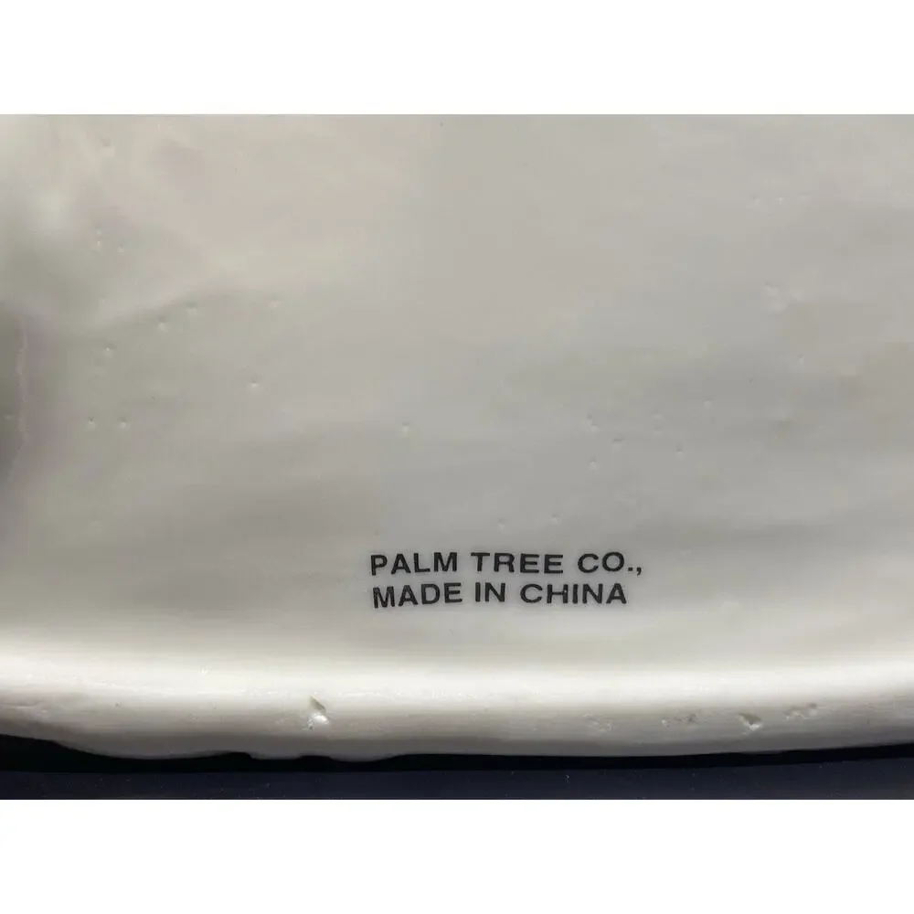 Palm Tree Company Sleigh: Christmas Holiday Décor‎ Ivory White Gold Leaf Trim